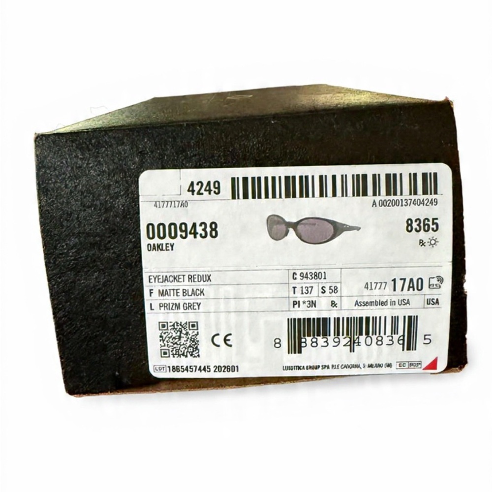 Oakley Eye Jacket Redux NWT Sport Performance Sunglasses - Black - Picture 2 of 3